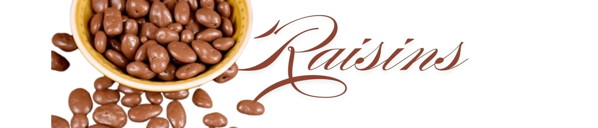 chocolate covered raisins