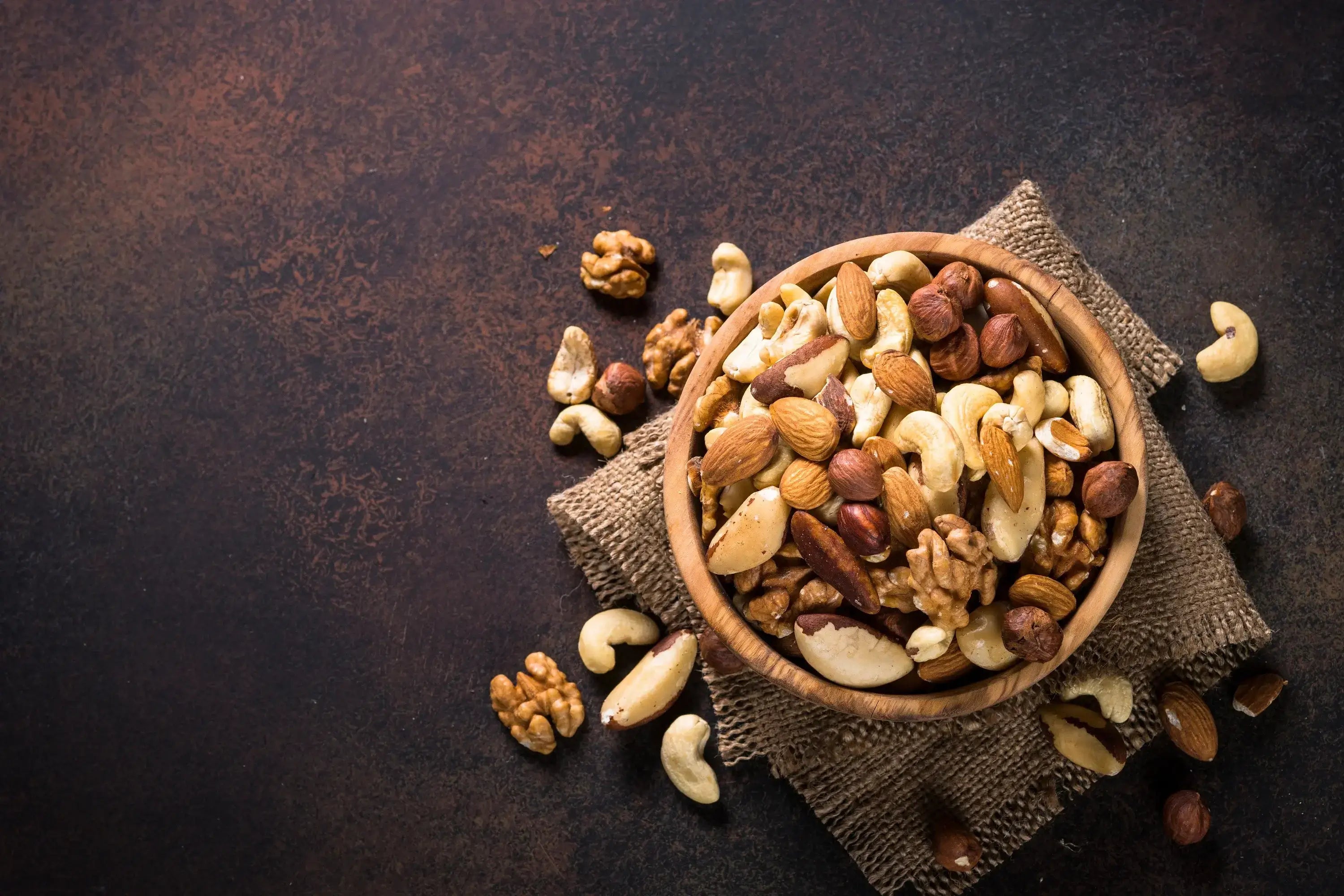 Fresh nuts on sale