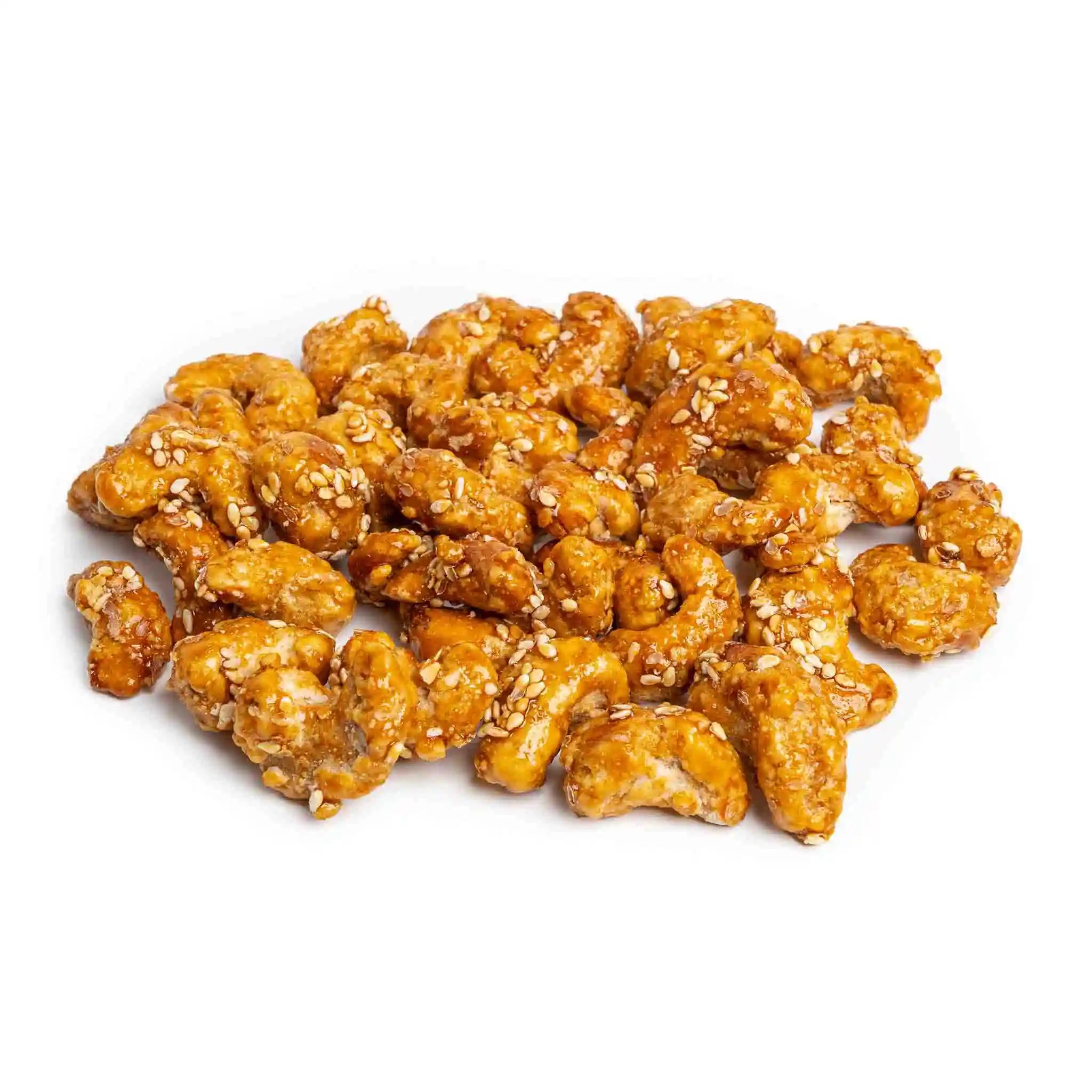 Honey Cashews With Sesame